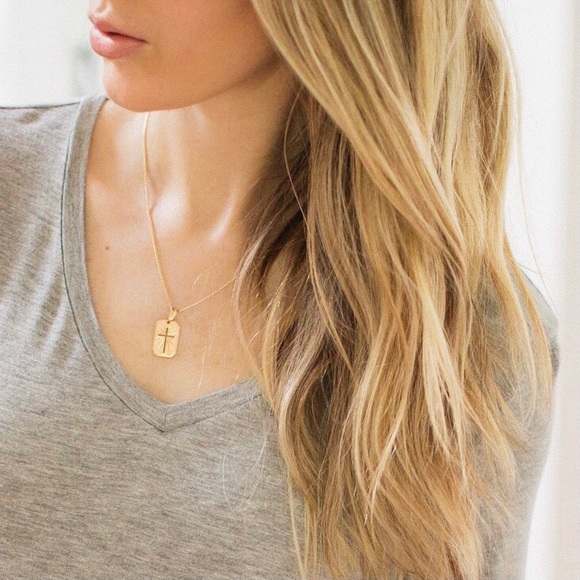 Gold Cross Necklace - Picture 9 of 9